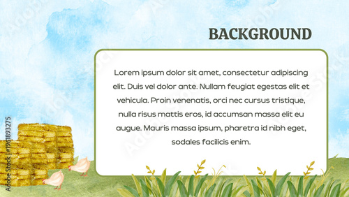 Blue Green Barn Illustrative Presentation 