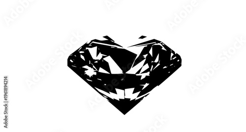 Realistic blue diamond gemstone shining luxury jewel isolated on white background 3d style vector illustration