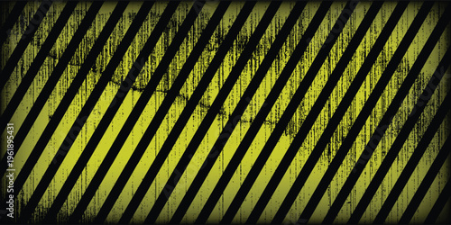 Old and classic popular diagonal yellow and olive green pattern stripe background with white dust effect. Retro and vintage design concept. Suitable for poster, brochure, leaflet, backdrop, card, etc.