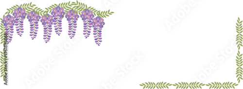 藤の花のフレーム