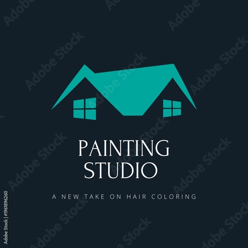 Stylish Painting Studio Logo 