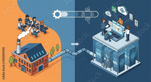 Factory to Cloud Migration - Modernizing Industrial Processes with Cloud Technology.