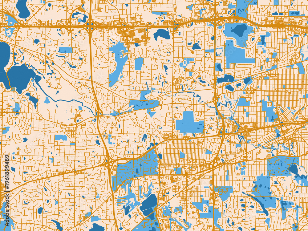 Fototapeta premium City map poster — Minnetonka Mills, Minnesota