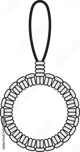 원형 매듭 고리