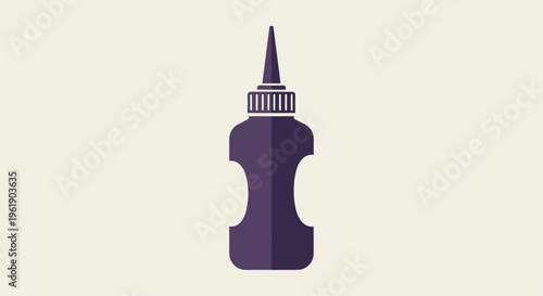 Simple purple adhesive bottle featuring a precision fine-tip applicator, perfect for detailed crafting, DIY projects, and minor repairs.