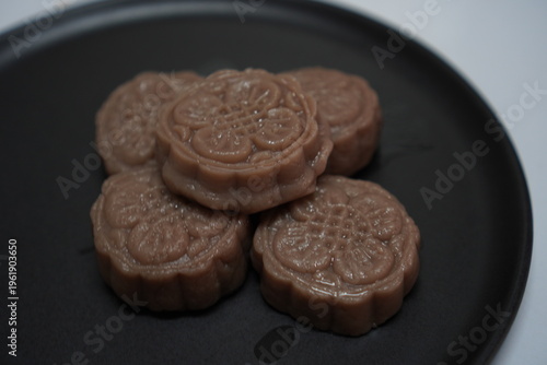 taro pudding sweet taro paste in the shape of pretty flower
