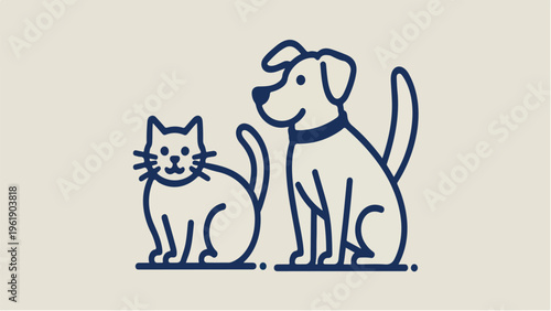 vector illustration of a cat