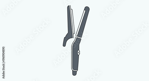 Grey hair crimper or waver styling tool, designed to create textured waves and volume, essential for modern hairstyles.