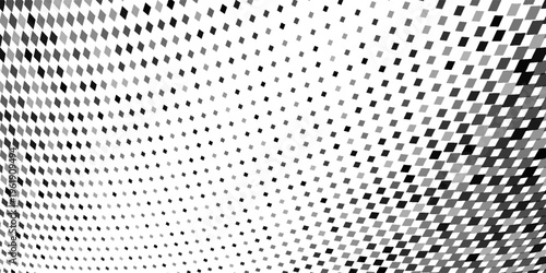 Grunge duotone halftone bg. Black and white dotted gradient with vintage comic style. Vector pop art design