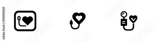 Essential Health Check: Blood Pressure Cuff Silhouette