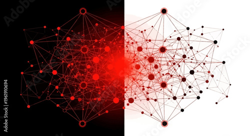 Network connections and data transfer concept.
