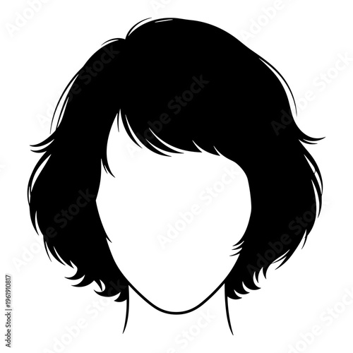 Short layered bob hairstyle silhouette bob cut short hair