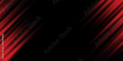 Halftone dots red and blue color pattern gradient grunge texture background. Dot pop art comic sport style vector illustration. modern background