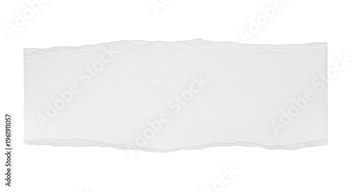 Wavy white paper background for design and branding, isolated on white