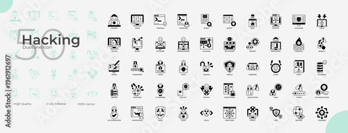 Hacking Duotone Editable Icons set