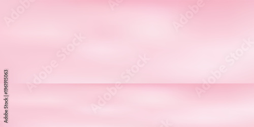 Abstract light pink sakura blossom color background. Vector simple and soft light horizontal backdrop. Blurred gentle gradient. Pastel pink smooth mesh y2k aesthetic. Minimal style. vector eps10