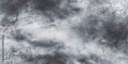 Dark rain falls on a blue road beneath a textured sky of stormy clouds and mist as water streaks the window in this abstract nature backdrop