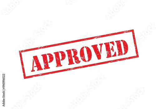 Approved stamp seal for official document validation