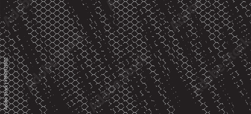 Black wired mesh texture isolated on white background. Metallic or fabric fence, cage or lattice structure.  eps10