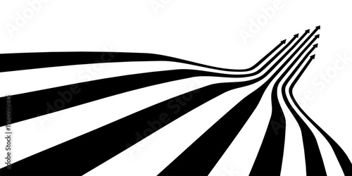 Sense of perspective arrows, growth meaning.	