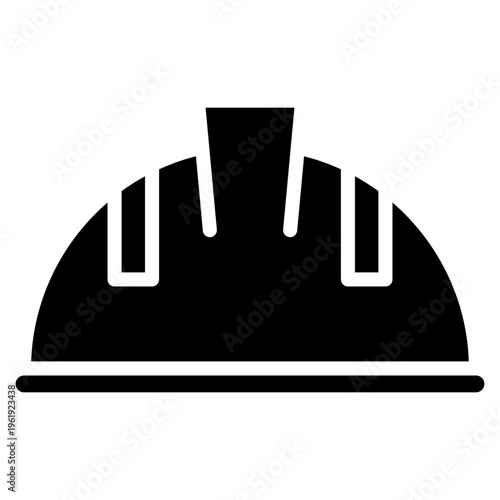 Construction Helmet glyph icon