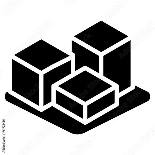 Architecture Model glyph icon