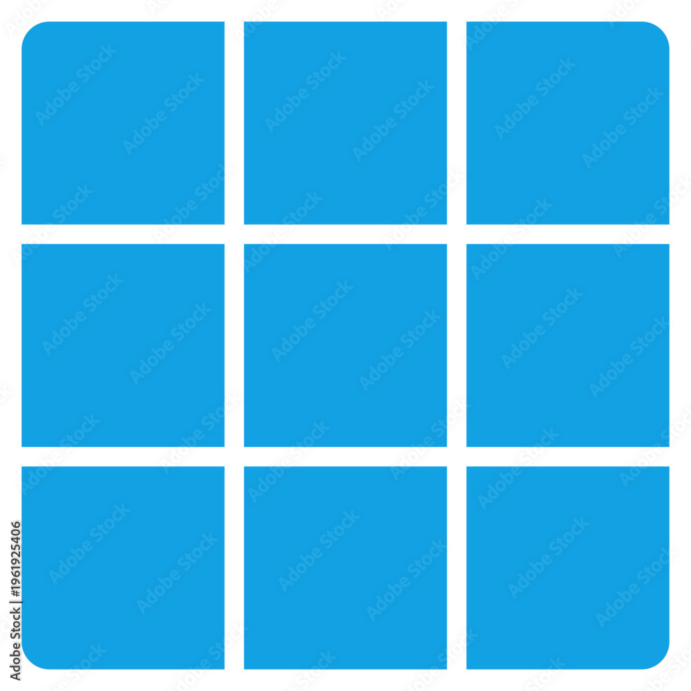 Fototapeta premium Glass Wall solid color icon