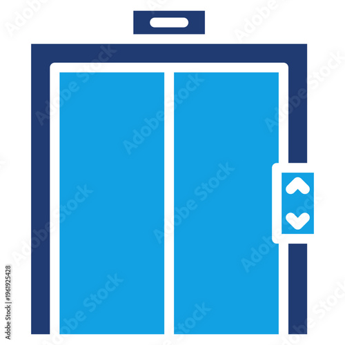 Fényképezés Elevator solid color icon