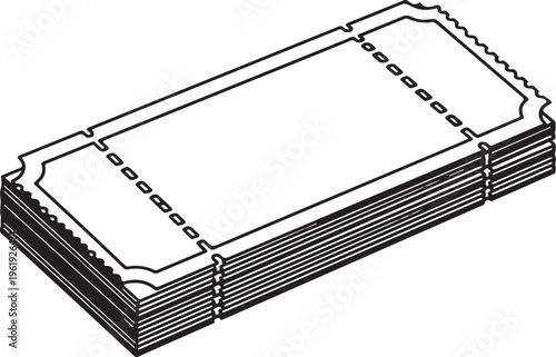 Stack of blank index cards with perforated edges