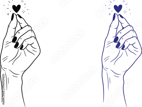 Anatomical illustration of two human hands with highlighted nerves