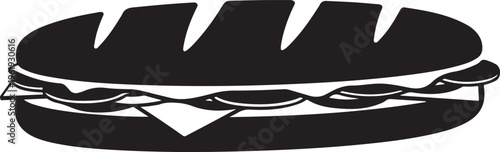 Vector illustration of a classic burger with bun and meat isolated on transparent background