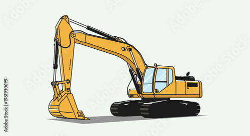 Heavy duty excavator machine equipment.