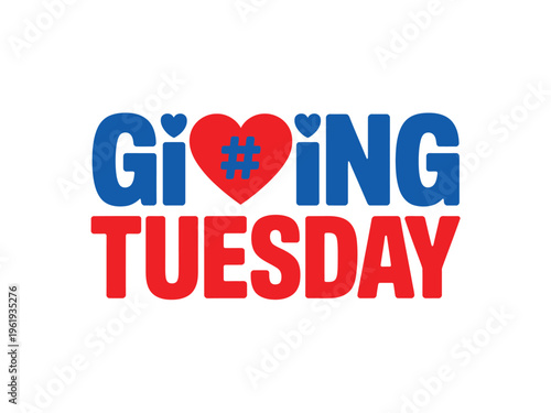 A logo for Giving Tuesday, a day of charitable giving and generosity