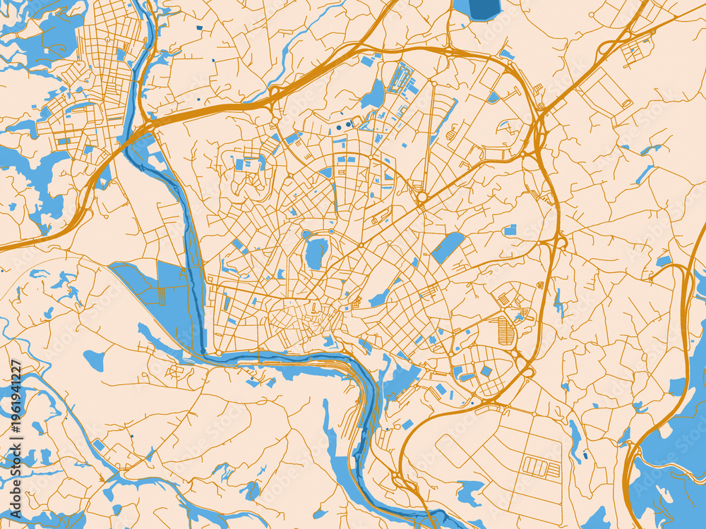 Fototapeta premium City map background — Manresa, Spain
