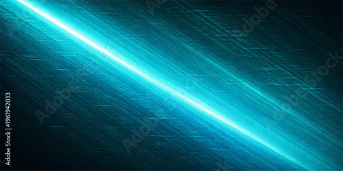 An abstract blue motion background features glowing light rays and dark underwater waves to create a textured sea design with a flash of starlight