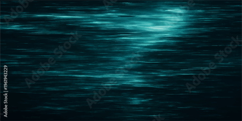 A serene landscape featuring a calm blue sky with clouds reflecting on the deep ocean surface as sunlight creates a ripple pattern across the liquid waves at the horizon