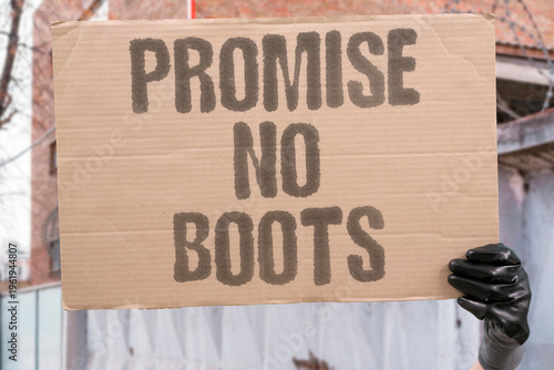 Obraz na plátně "Promise No Boots" The promise of no boots on the ground is only as durable as the situation it was made in — and situations in conflict always change