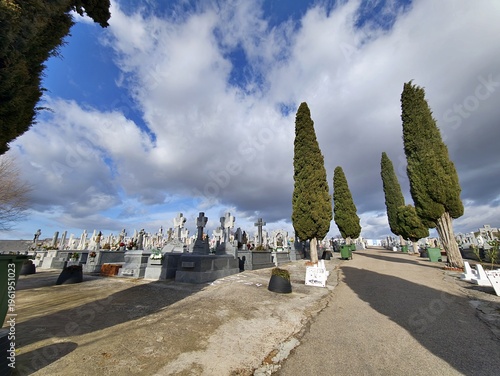 Cemetery in Villaconejos, Madrid, Spain