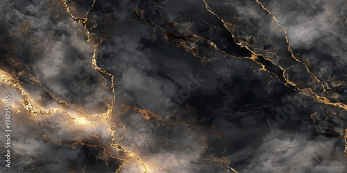 Smoke from a forest fire rises into the dark night sky as an abstract texture of black clouds and white steam against a blue moonlit nature background