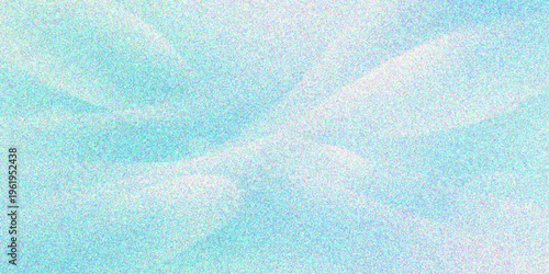 A clean abstract background featuring a blue fabric texture with frozen white frost patterns and crystalline snowflakes for a cold winter season nature surface