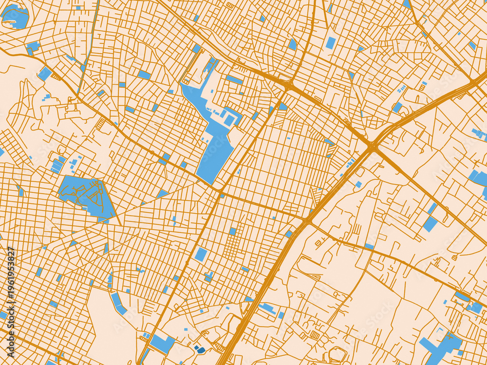 Fototapeta premium Infographic city map of Aigaleo, Greece