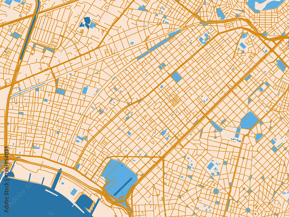 Obraz premium Kallithea Greece city map poster