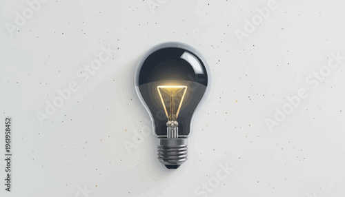 light bulb on a gray background