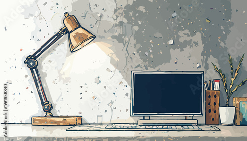 light bulb on a gray background