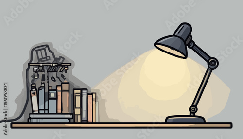 light bulb on a gray background