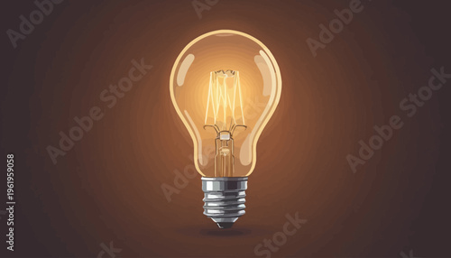 light bulb on a gray background