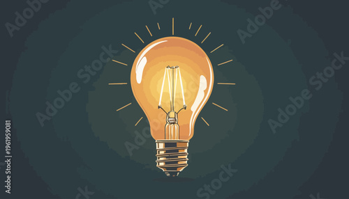 light bulb on a gray background