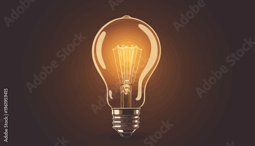 light bulb on a gray background