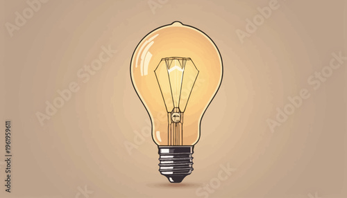light bulb on a gray background