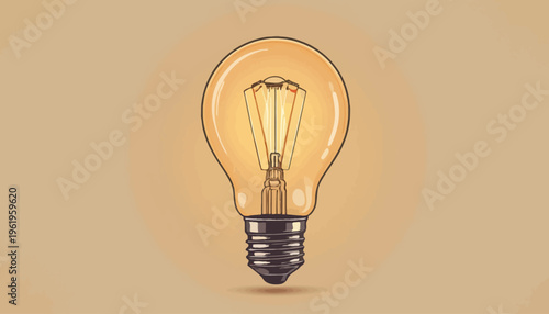 light bulb on a gray background